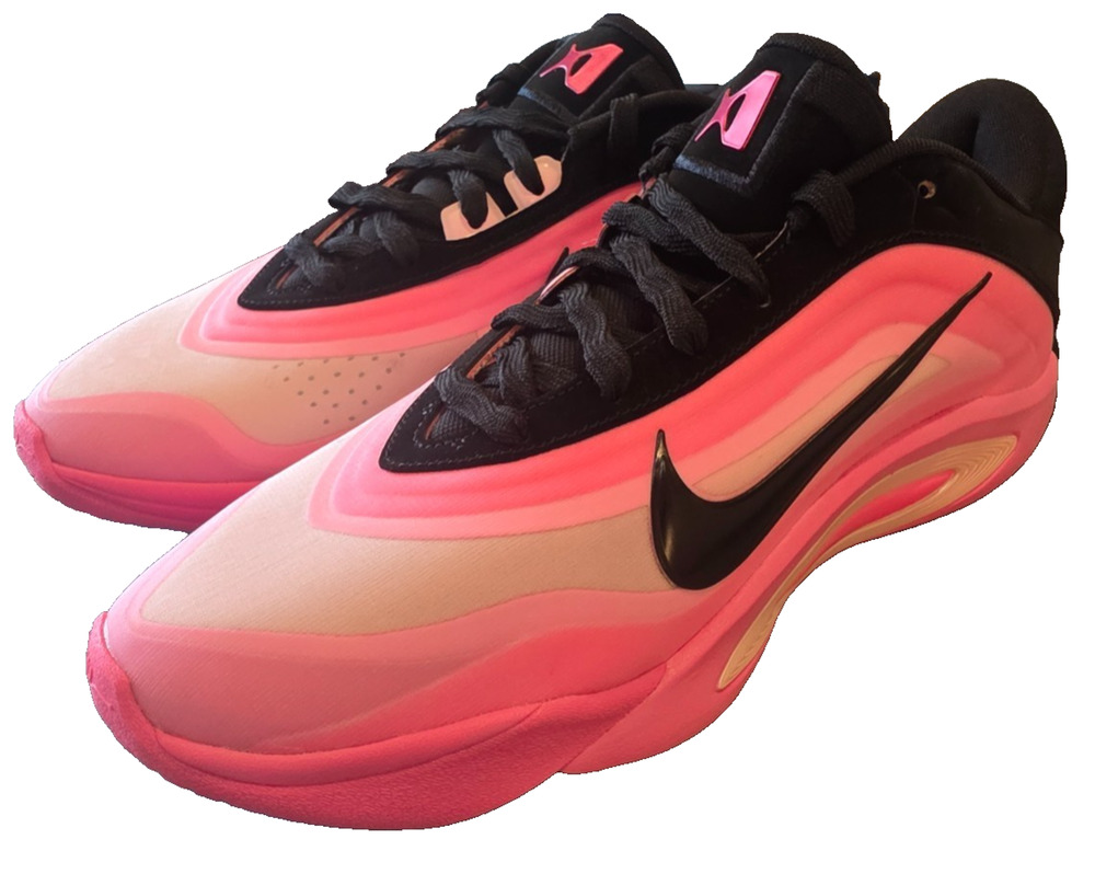 Nike A'One Leo Lights Sneakers Men's 11.5 Black Pink A'ja Wilson Basketball NWOB